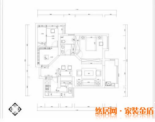 西安快一步装修公司项目案例罗马西西里