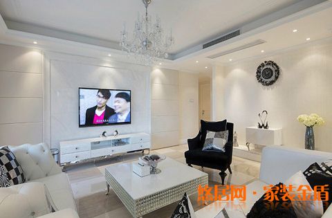 现代简约风格电视墙设计