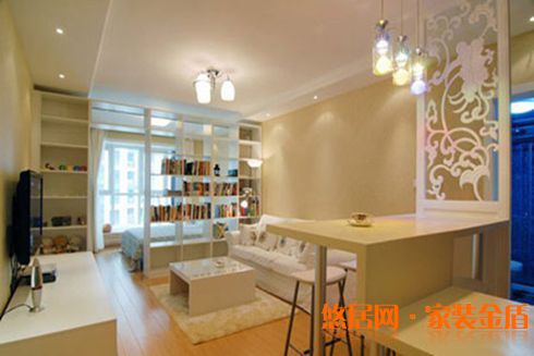 卧室客厅一体效果图