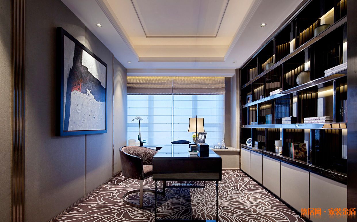 秋季装修书房效果图