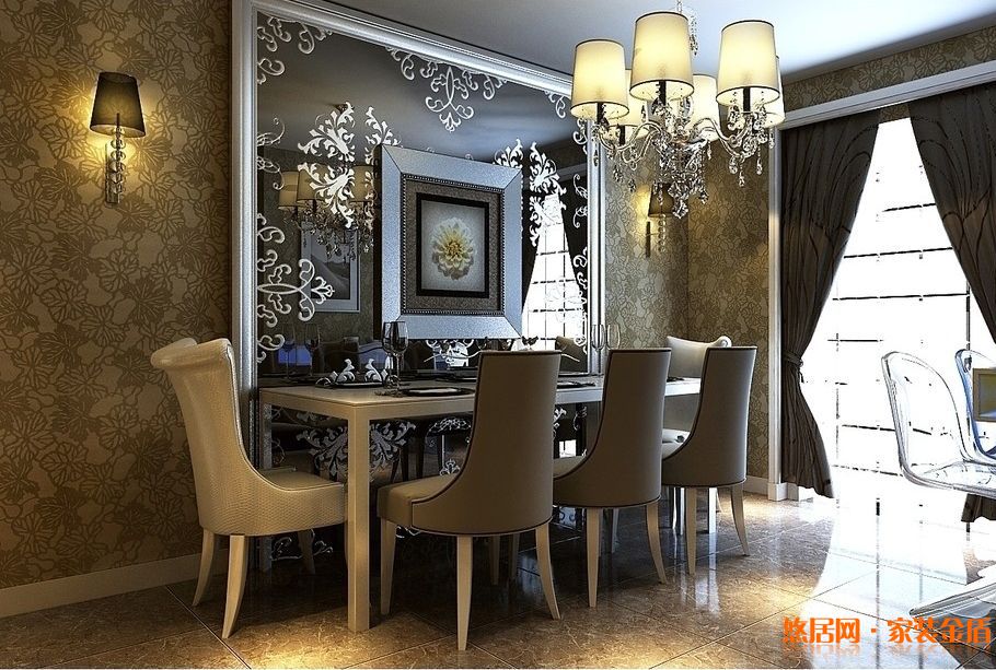 欧式餐厅装修效果图