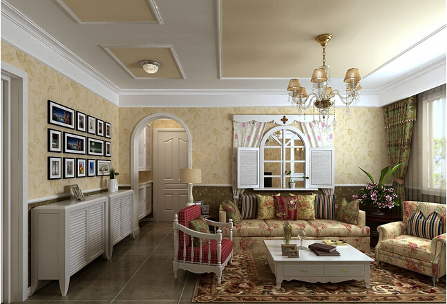 美式乡村田园风格装修效果图