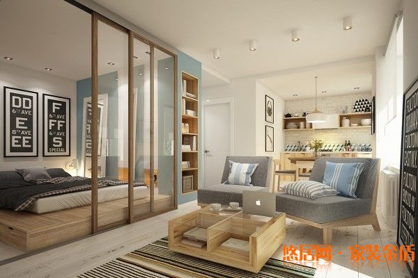 单身公寓装修效果图