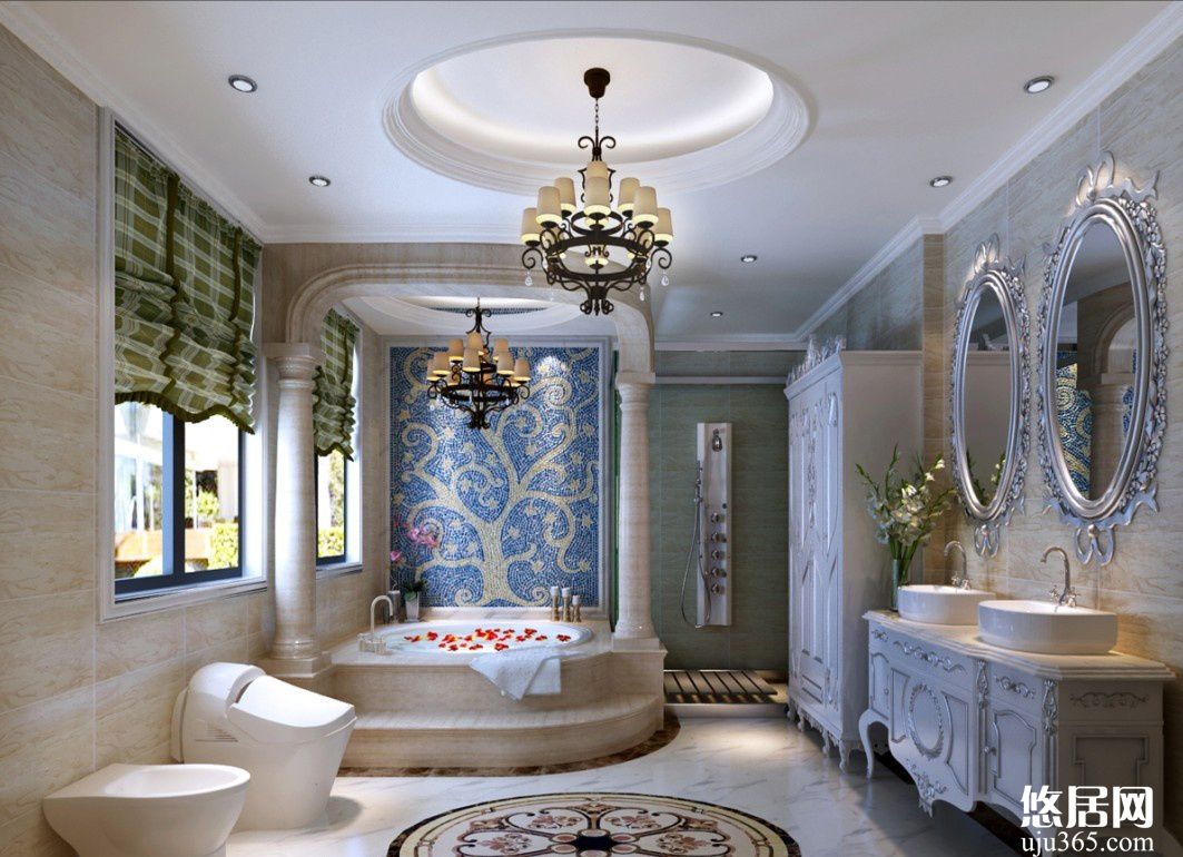 复式卫生间装修效果图